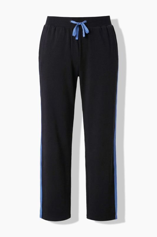 Pantalon de jogging, bande contrastante le long de la jambe, taille élastique avec cordon à nouer