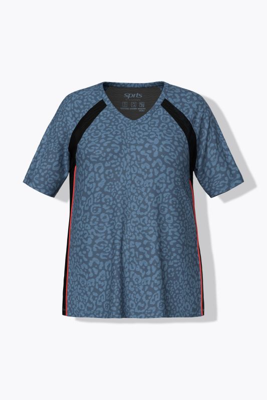 T-shirt technique avec matière recyclée, décolleté en V et manches courtes, coupe Classic Fit