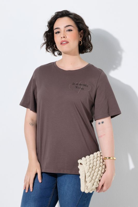 T-shirt avec applications, décolleté rond et manches courtes, coupe Classic Fit
