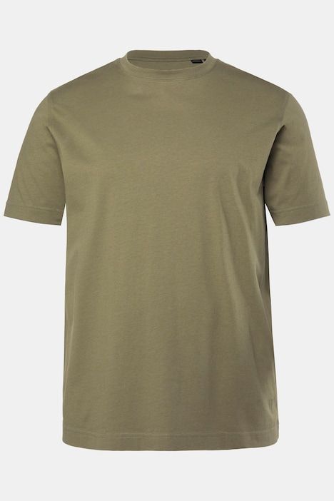 T-shirt Basic en coton peigné, col rond - jusqu'au 8 XL