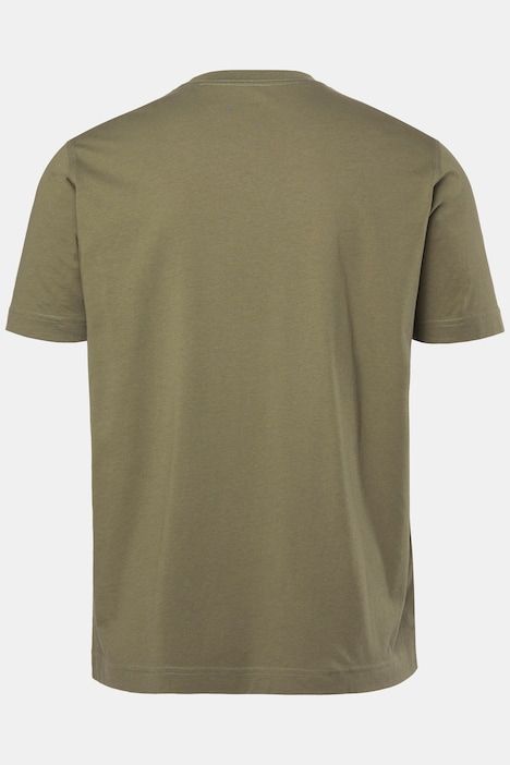 T-shirt Basic en coton peigné, col rond - jusqu'au 8 XL