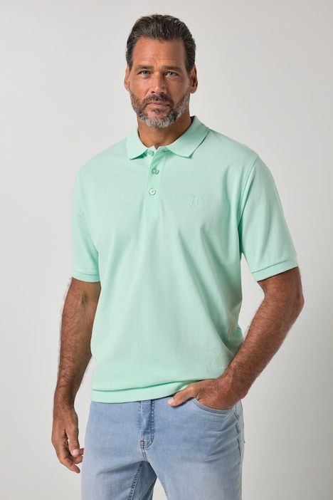 Polo en piqué à manches courtes, coupe ventre confort, collection Basic - du XXL au 10 XL