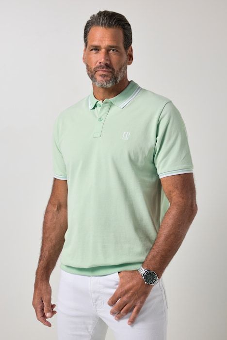 Polo ventre confort à manches courtes, maille piquée - jusqu'au 8 XL