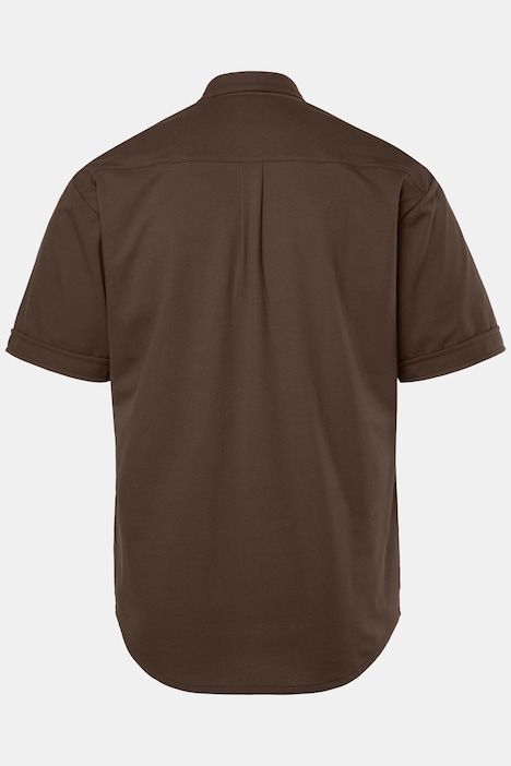 Chemise en maille piquée coupe Modern, avec technologie FLEXNAMIC®, manches courtes et col à pointes boutonnées