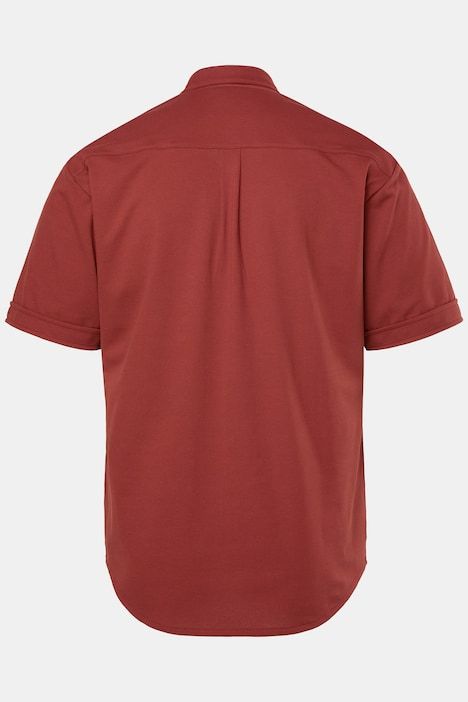 Chemise en maille piquée coupe Modern, avec technologie FLEXNAMIC®, manches courtes et col à pointes boutonnées