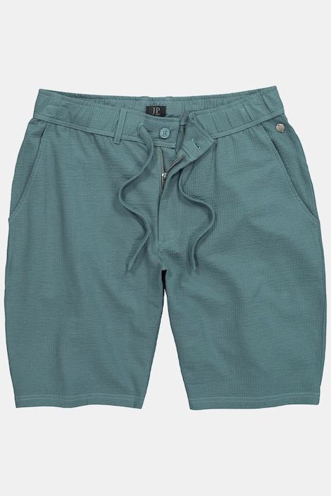 Bermuda JP 1880 en seersucker, bouton et fermeture zippée, 4 poches - jusqu'au 8 XL
