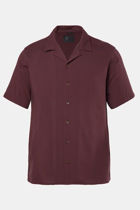 Chemise JP 1880, coupe Cuba-Fit, manches courtes et col cubain - jusqu'au 8 XL