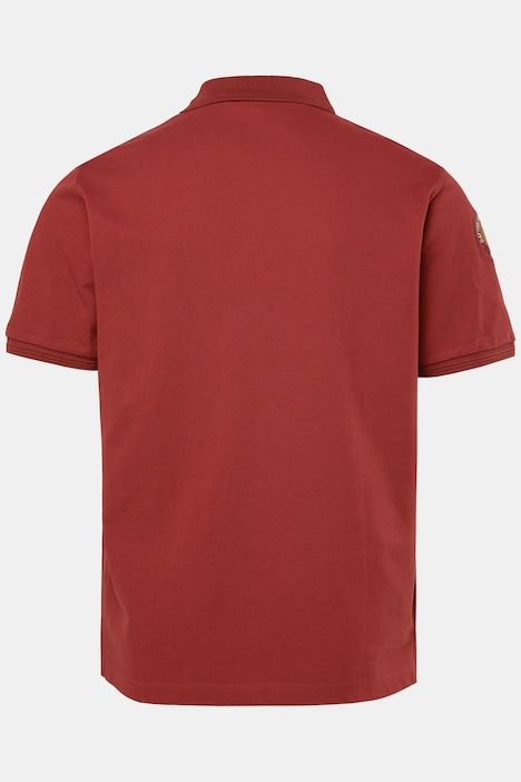 Polo JP 1880 en maille piquée, manches courtes et écussons - jusqu'au 8 XL