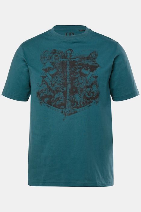 T-shirt JP 1880 à manches courtes, col rond et imprimé - jusqu'au 8 XL