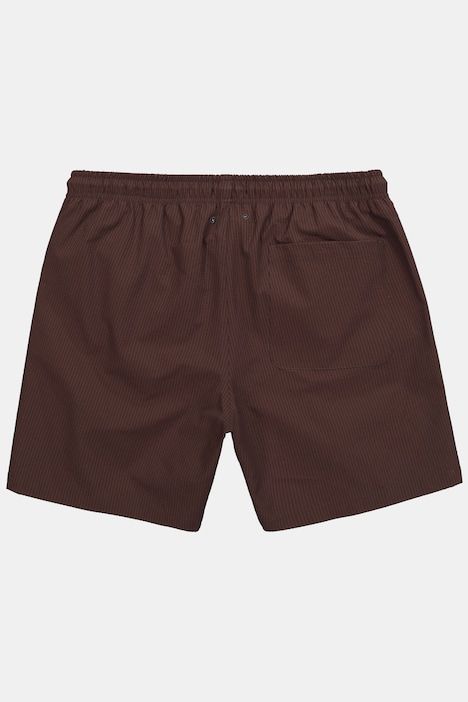 Short de bain en tissu seersucker texturé, collection Beachwear, séchage rapide QuickDry et taille élastique - jusqu'au 8 XL