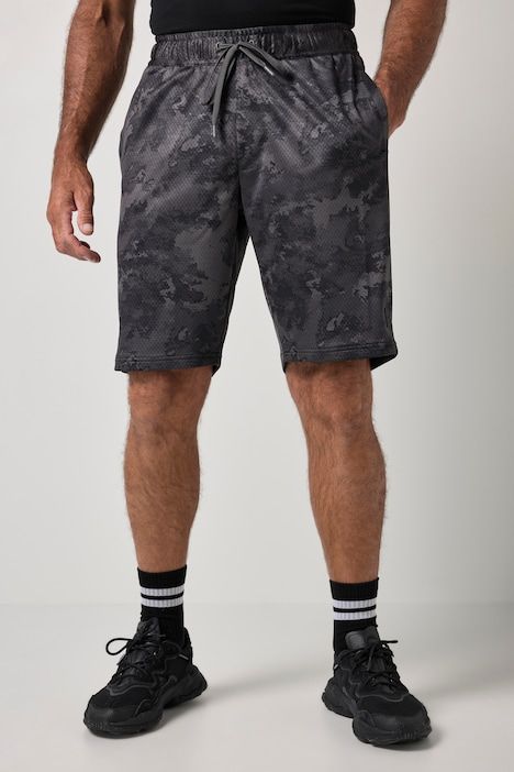 Bermuda FLEXNAMIC® ventre confort, mesh imprimé all-over (intégral), collection Fitness - jusqu'au 7 XL