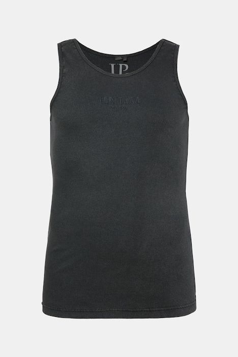 Débardeur en jersey côtelé, style vintage et imprimé poitrine - jusqu'au 8 XL