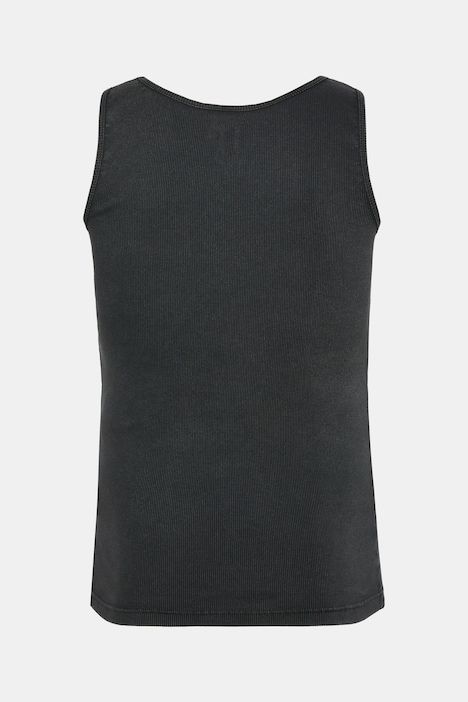 Débardeur en jersey côtelé, style vintage et imprimé poitrine - jusqu'au 8 XL