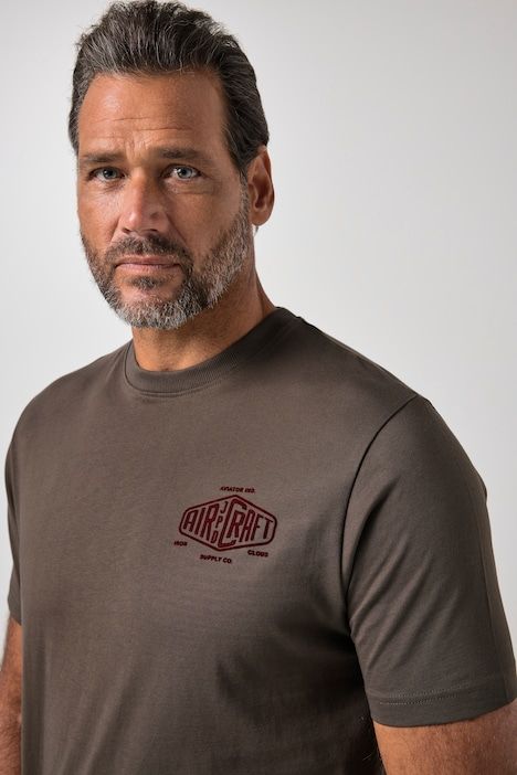 T-shirt à manches courtes et imprimé poitrine - jusqu'au 8 XL