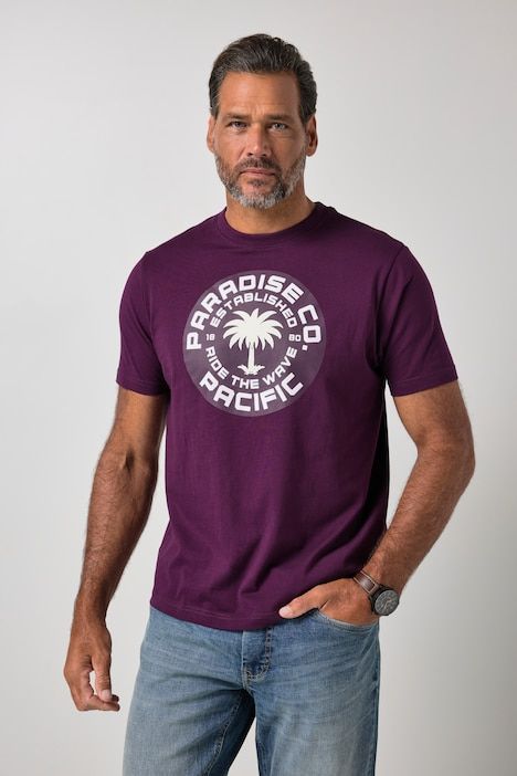 T-shirt à manches courtes et imprimé poitrine - jusqu'au 8 XL