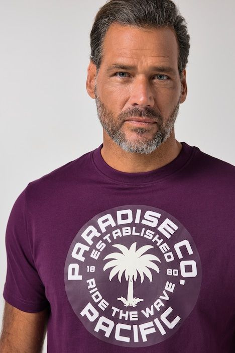 T-shirt à manches courtes et imprimé poitrine - jusqu'au 8 XL