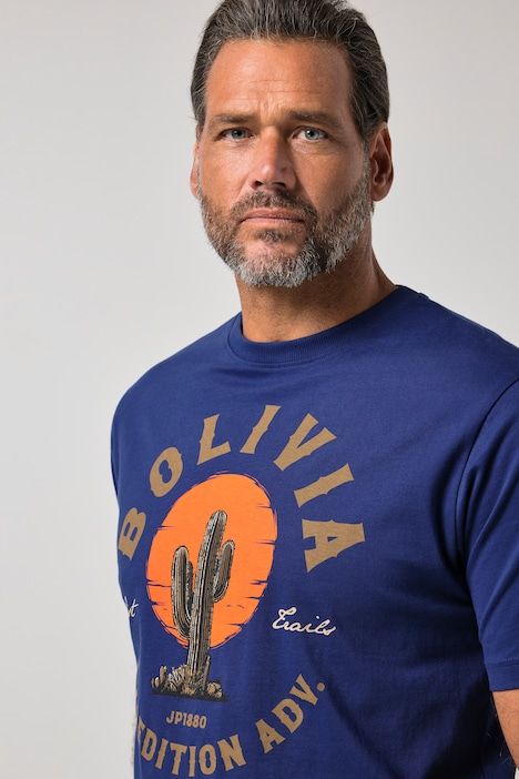 T-shirt à manches courtes et imprimé poitrine - jusqu'au 8 XL