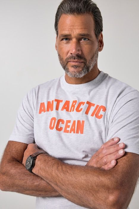 T-shirt à manches courtes et imprimé poitrine - jusqu'au 8 XL