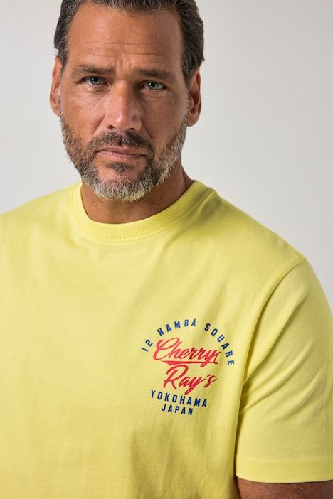 T-shirt à manches courtes et imprimé poitrine - jusqu'au 8 XL