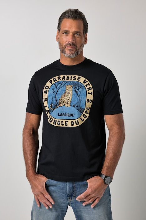 T-shirt à manches courtes et imprimé poitrine - jusqu'au 8 XL