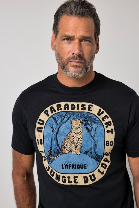 T-shirt à manches courtes et imprimé poitrine - jusqu'au 8 XL