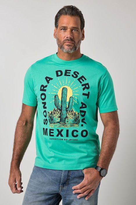 T-shirt à manches courtes et imprimé poitrine - jusqu'au 8 XL