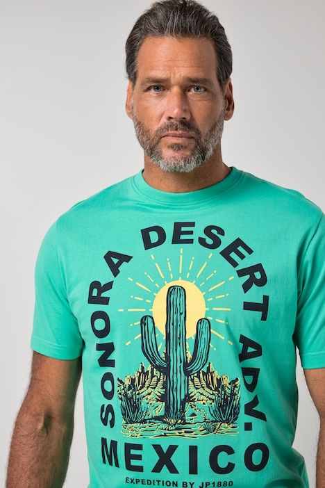 T-shirt à manches courtes et imprimé poitrine - jusqu'au 8 XL