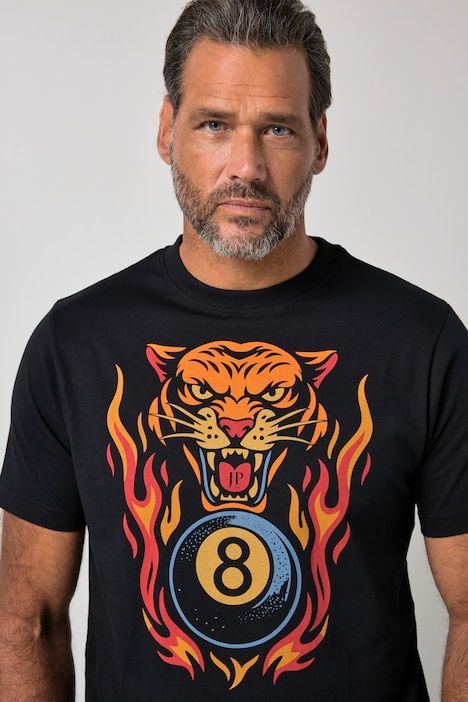 T-shirt manches courtes, avec imprimé - jusqu'au 8 XL