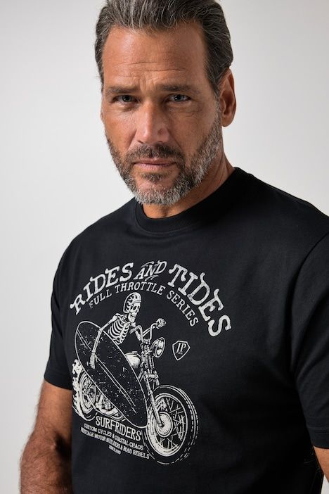 T-shirt à manches courtes et imprimé poitrine - jusqu'au 8 XL