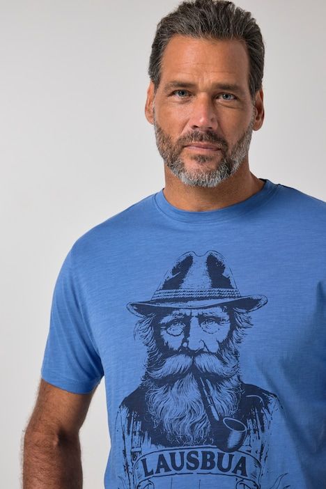 T-shirt d'inspiration bavaroise, manches courtes et imprimé poitrine - jusqu'au 8 XL