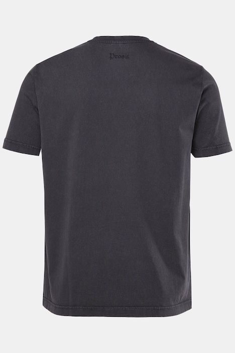 T-shirt d'inspiration bavaroise, style vintage, manches courtes et imprimé poitrine - jusqu'au 8 XL