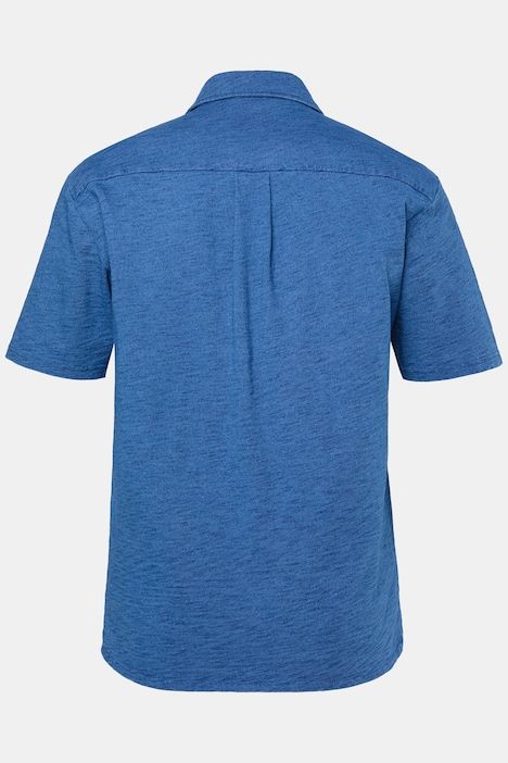 Chemise en jersey, manches courtes et col à pointes boutonnées, coupe Modern Fit - jusqu'au 8 XL