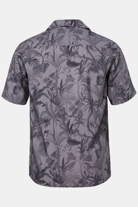Chemise ultra-légère, imprimé all-over, manches courtes et col cubain, coupe Cuba Fit- jusqu'au 8 XL