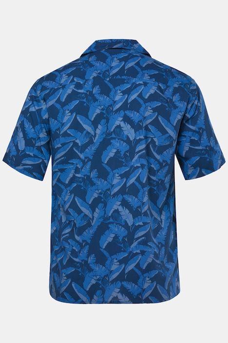 Chemise en viscose, imprimé all-over, manches courtes et col cubain, coupe Cuba Fit - jusqu'au 8 XL
