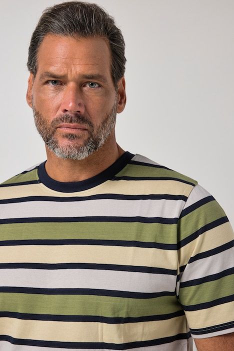 Pyjama deux pièces, short & T-shirt à rayures, collection Homewear - jusqu'au 8 XL