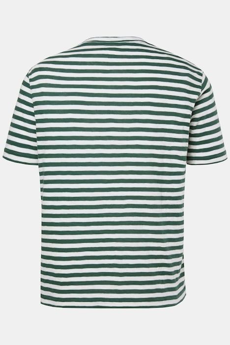 T-shirt texturé à rayures - jusqu'au 8 XL