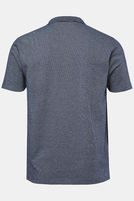 Polo FLEXNAMIC®, tissu Jacquard, manches courtes et fermeture zippée - jusqu'au 8 XL