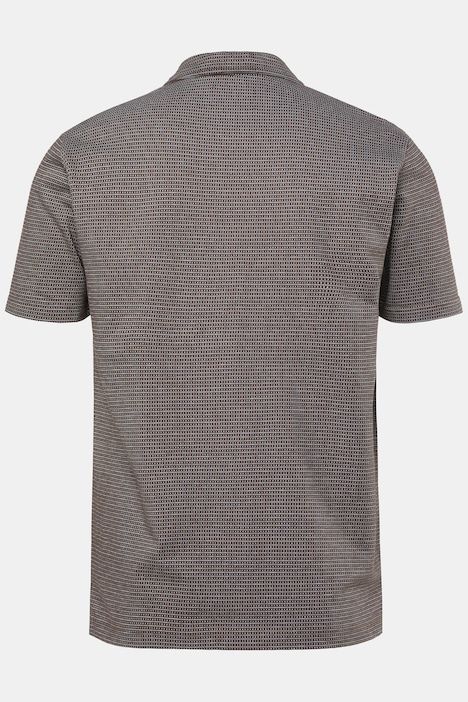 Polo FLEXNAMIC®, tissu Jacquard, manches courtes et fermeture zippée - jusqu'au 8 XL