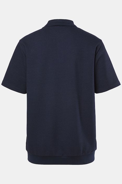 Polo ventre confort en jersey Jacquard, manches courtes, collection Business - du XXL jusqu'au 8 XL