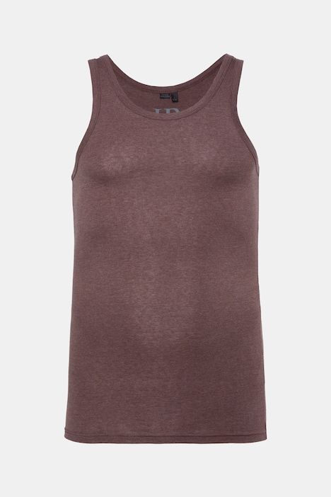 Maillot de corps, jersey côtelé chiné, modèle sans manches - jusqu'au 8 XL