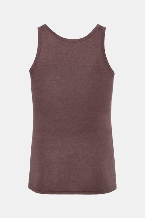 Maillot de corps, jersey côtelé chiné, modèle sans manches - jusqu'au 8 XL