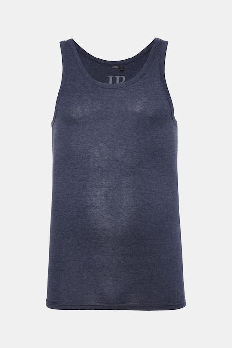 Maillot de corps, jersey côtelé chiné, modèle sans manches - jusqu'au 8 XL