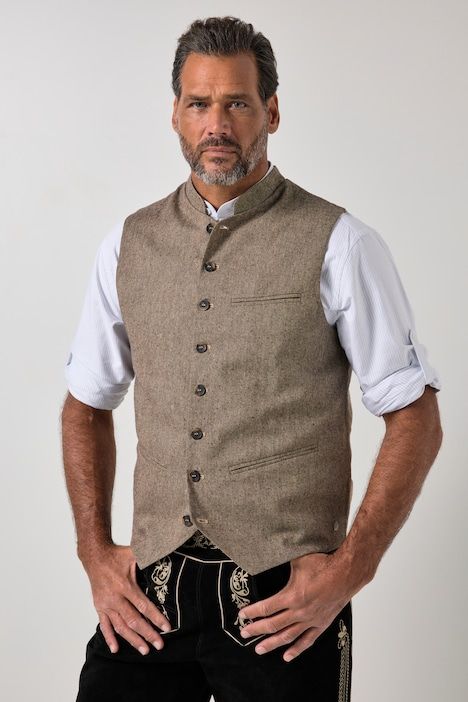 Gilet s'inspirant des costumes traditionnels bavarois, dos en maille - jusqu'au 8 XL