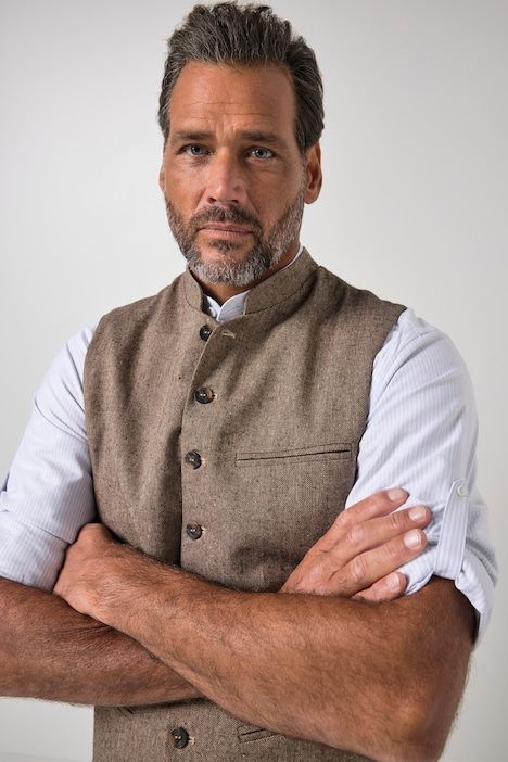 Gilet s'inspirant des costumes traditionnels bavarois, dos en maille - jusqu'au 8 XL