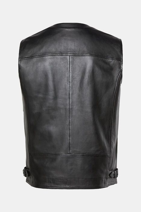 Gilet en cuir d'agneau nappa, 2 poches - jusqu'au 7 XL