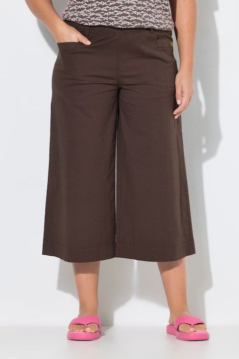 Jupe-culotte, jambe 3/4 et bande élastique