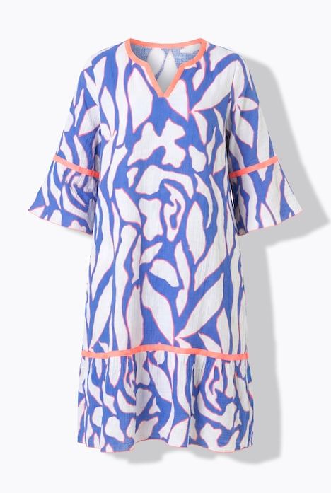 Robe en mousseline à manches 3/4