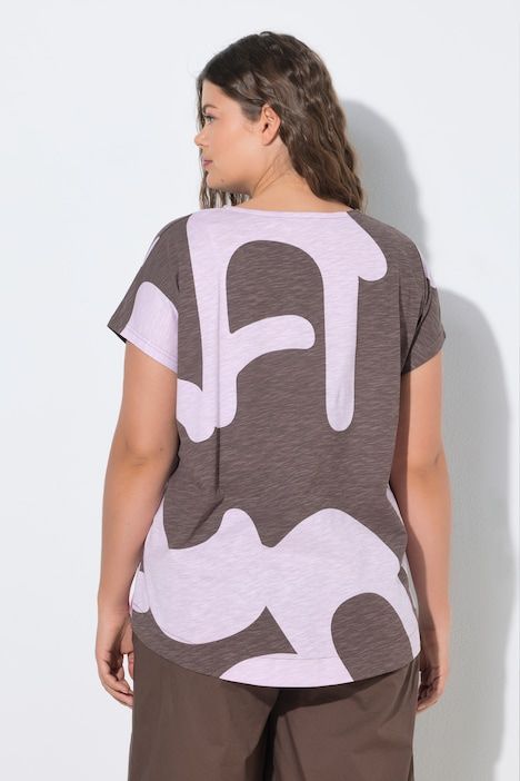 T-shirt imprimé all-over (intégral), manches courtes et col rond