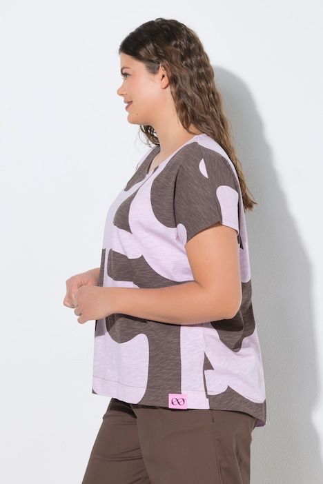 T-shirt imprimé all-over (intégral), manches courtes et col rond