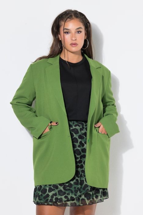 Blazer oversized avec col à revers